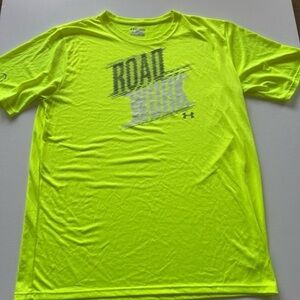 EUC Under Armour‎ Shirt Mens 2XL Heat Gear High Visibility Short Sleeve 🔥(Q)